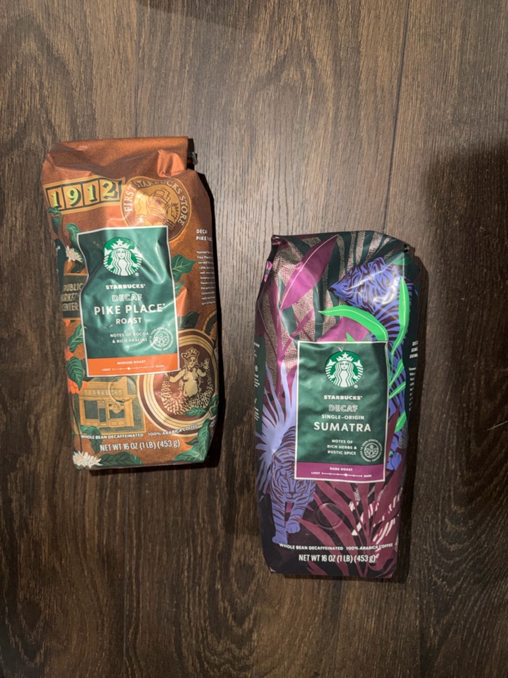 Starbucks Set of Decaf - Whole Bean Coffee